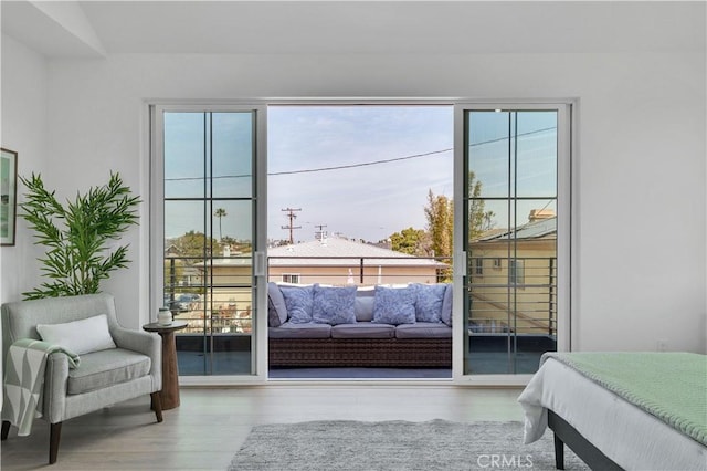 3202 Green Ln, Redondo Beach, CA 90278 - doorway to outside featuring wood finished floors