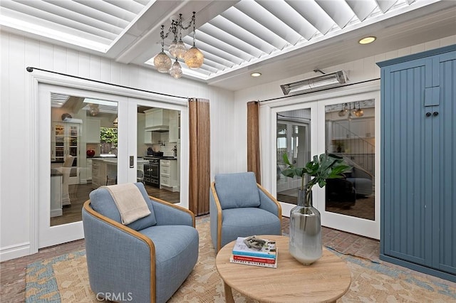15 N Callecita, Laguna Beach, CA 92651 - view of patio featuring french doors