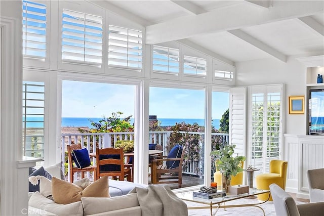15 N Callecita, Laguna Beach, CA 92651 - living room featuring a water view