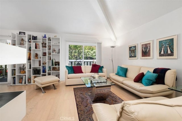 23 Pemberton Pl Unit 121, Laguna Niguel, CA 92677 - living area with beam ceiling and wood finished floors