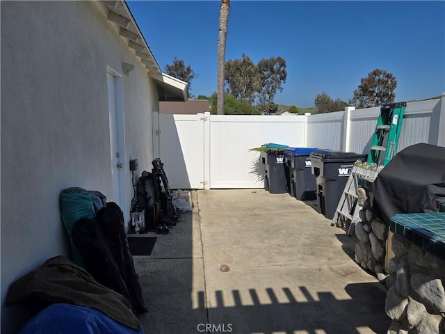 view of patio / terrace with fence