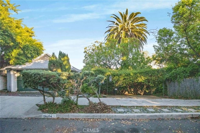 exterior space featuring fence