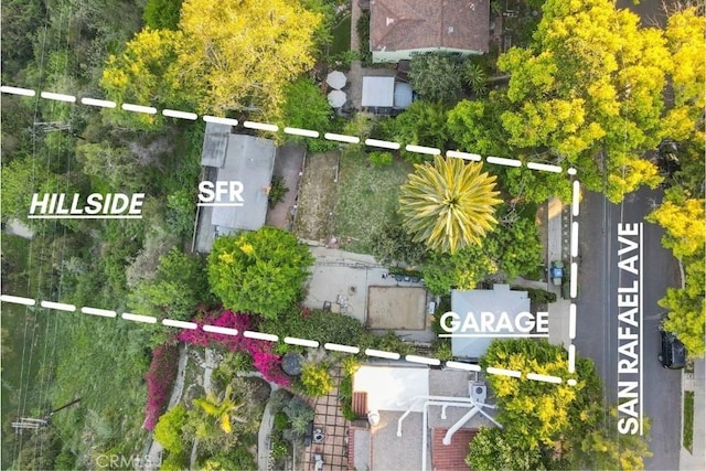 birds eye view of property
