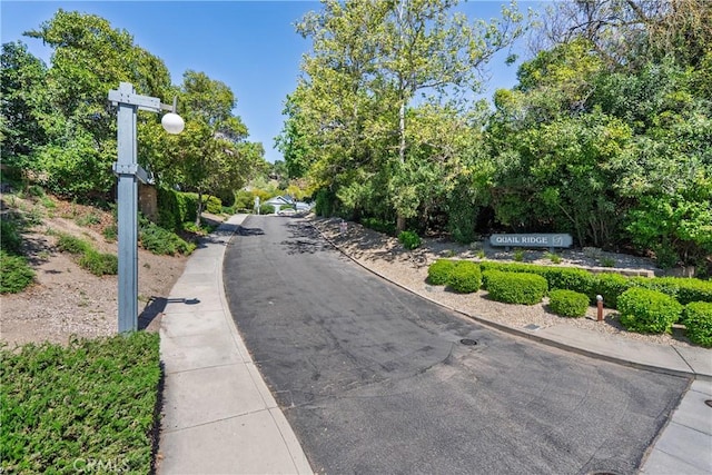 1 Quail Ridge Dr, Atascadero, CA 93422 - view of asphalt road with sidewalks, street lighting, and curbs