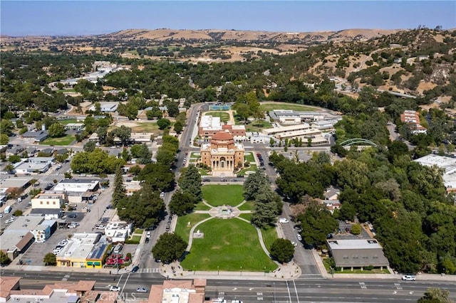 1 Quail Ridge Dr, Atascadero, CA 93422 - aerial overview of property's location with a mountain backdrop