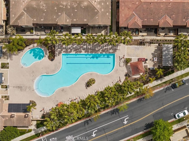 12362 Cottonwood Pl, Santa Fe Springs, CA 90670 - aerial view of property's location featuring a pool