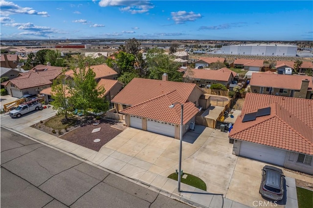 aerial view featuring a residential view