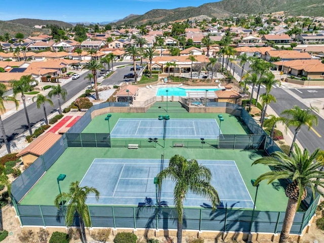 28320 Via Bandita, Menifee, CA 92585 - birds eye view of property featuring a mountain view and a residential view