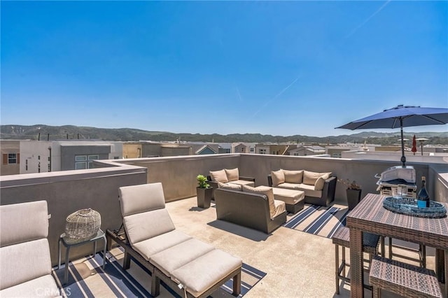 view of patio / terrace with outdoor lounge area