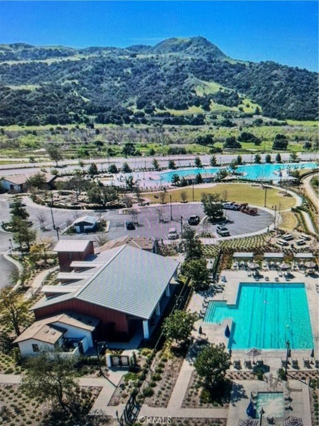 25 Splendor Way, Rancho Mission Viejo, CA 92694 - aerial view of property and surrounding area featuring a pool area and mountains