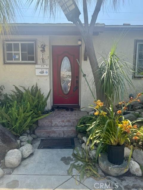 1711 S Washington Ave, Glendora, CA 91740 - property entrance with stucco siding