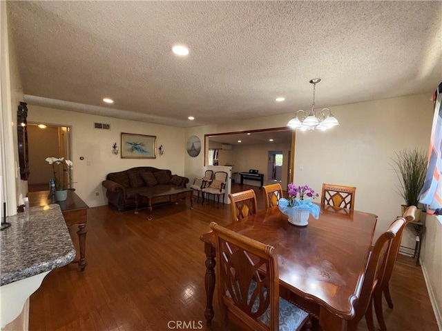 1711 S Washington Ave, Glendora, CA 91740 - dining space with a textured ceiling, wood finished floors, and recessed lighting
