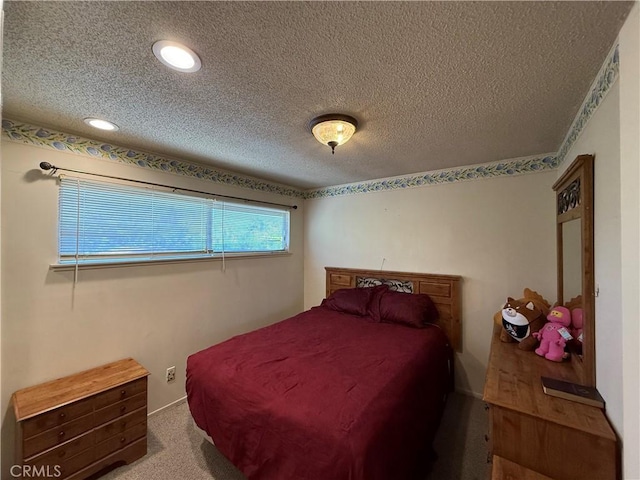1711 S Washington Ave, Glendora, CA 91740 - carpeted bedroom featuring a textured ceiling and recessed lighting