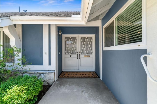 415 S Cedarhaven Way, Anaheim Hills, CA 92807 - entrance to property with roof with shingles and stucco siding