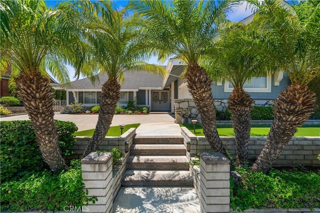 415 S Cedarhaven Way, Anaheim Hills, CA 92807 - view of front of home featuring stone siding