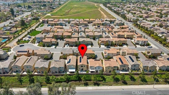bird's eye view featuring a residential view