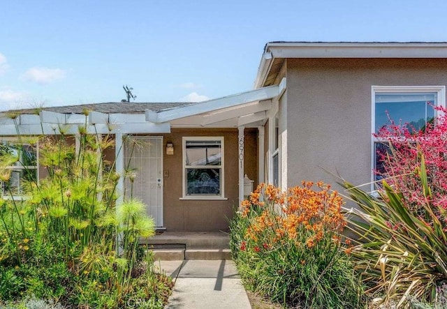 6901 Bertrand Ave, Reseda, CA 91335 - view of exterior entry with stucco siding