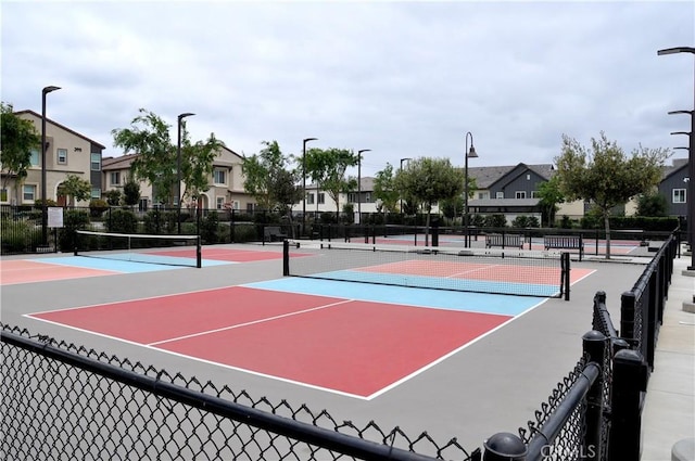 4160 S Bodega Way Unit 2, Ontario, CA 91761 - view of tennis court featuring community basketball court and a residential view