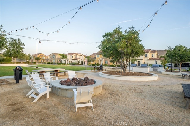 4160 S Bodega Way Unit 2, Ontario, CA 91761 - surrounding community with a residential view and a fire pit