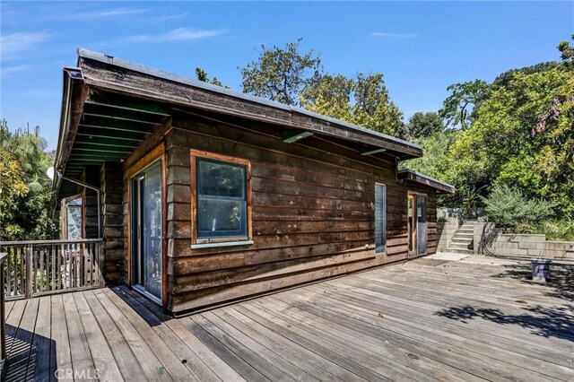 2310 Las Palomas Dr, La Habra Heights, CA 90631 - view of wooden deck
