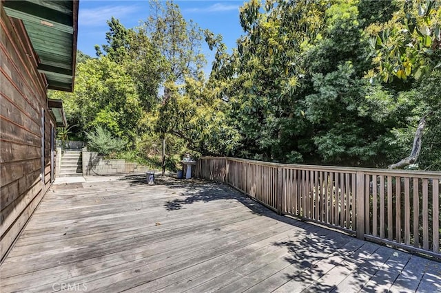 2310 Las Palomas Dr, La Habra Heights, CA 90631 - view of wooden terrace