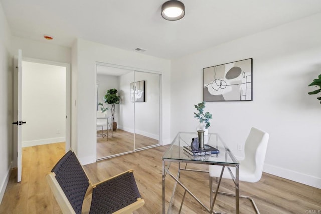 3612 Palomar Dr, Fallbrook, CA 92028 - office with wood finished floors and baseboards
