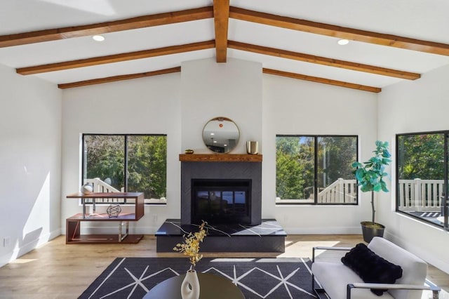 3612 Palomar Dr, Fallbrook, CA 92028 - living room with wood finished floors, a tile fireplace, and recessed lighting