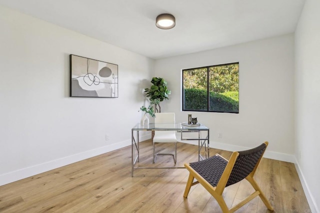 3612 Palomar Dr, Fallbrook, CA 92028 - home office featuring baseboards and wood finished floors