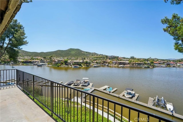 24319 Canyon Lake Dr Unit 10, Canyon Lake, CA 92587 - view of water feature with a mountain view