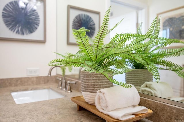bathroom view of a sink