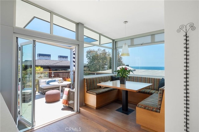 sunroom / solarium with a wealth of natural light