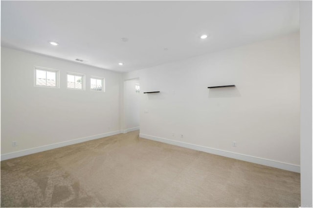 6784 Kenmar Way, San Diego, CA 92130 - below grade area featuring light colored carpet and recessed lighting