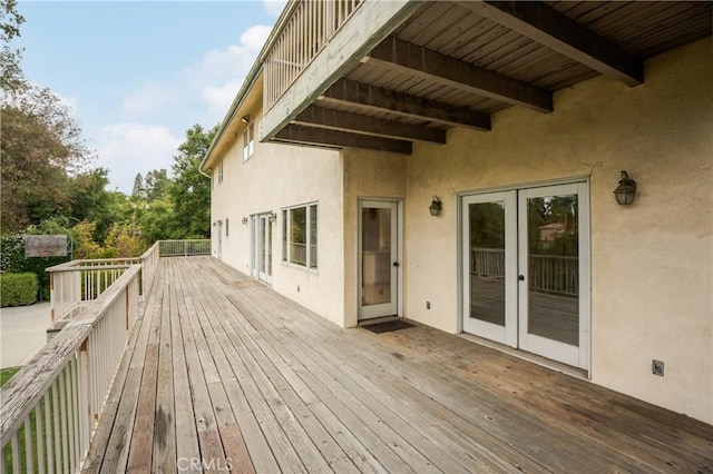 view of wooden terrace