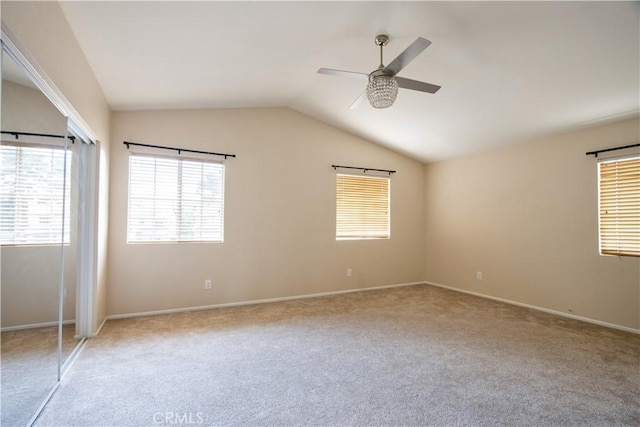 32000 Corte Sagunto, Temecula, CA 92592 - unfurnished bedroom featuring carpet floors, multiple windows, and vaulted ceiling