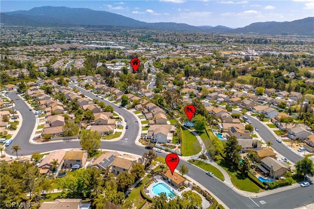32000 Corte Sagunto, Temecula, CA 92592 - aerial view featuring a mountain view and a residential view