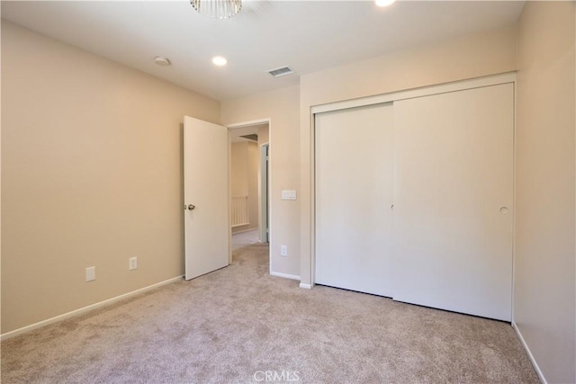 32000 Corte Sagunto, Temecula, CA 92592 - unfurnished bedroom with a closet, carpet, baseboards, and visible vents