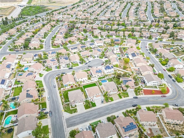 aerial view featuring a residential view