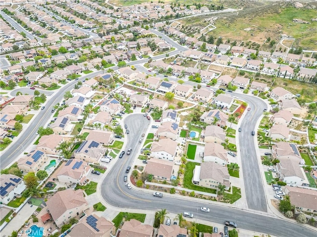 aerial view featuring a residential view