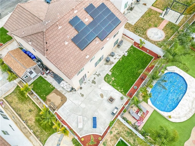 birds eye view of property