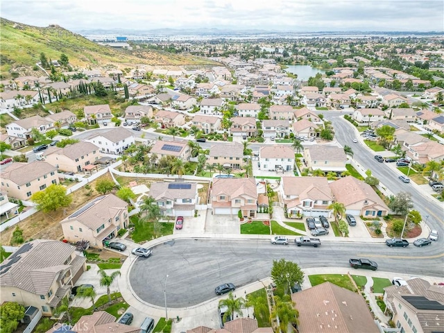 drone / aerial view with a residential view