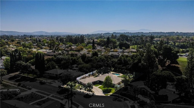 2812 Sunnywood Dr, Fullerton, CA 92835 - drone / aerial view with a mountain view and a residential view