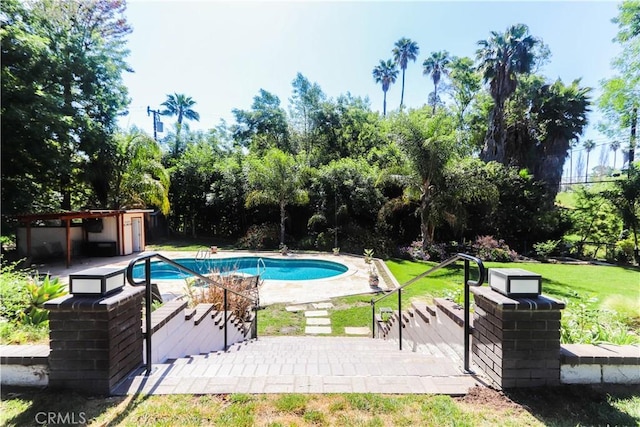2812 Sunnywood Dr, Fullerton, CA 92835 - pool with a yard and a patio area