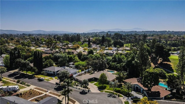 2812 Sunnywood Dr, Fullerton, CA 92835 - drone / aerial view featuring a mountain view and a residential view