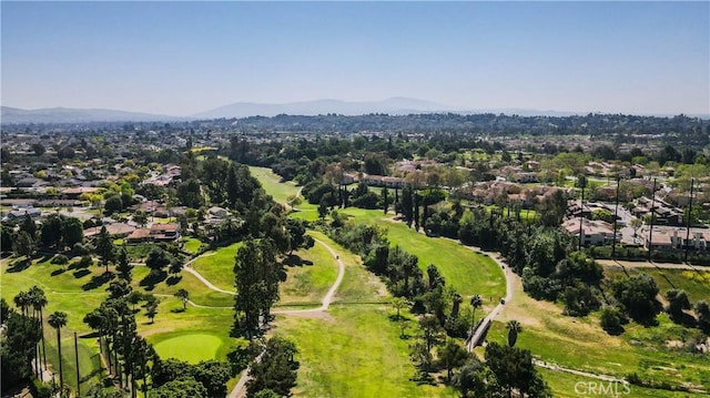 2812 Sunnywood Dr, Fullerton, CA 92835 - birds eye view of property with a residential view, view of golf course, and a mountain view