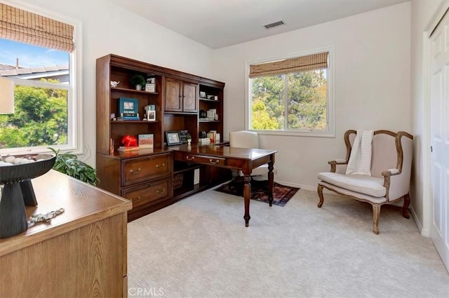 1711 Colina Terrestre, San Clemente, CA 92673 - home office featuring light carpet and baseboards