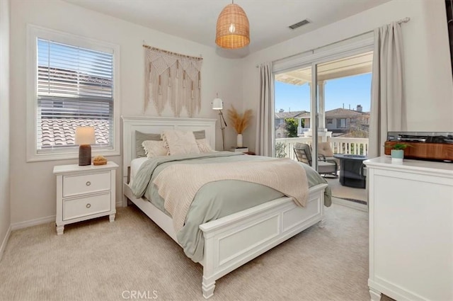 1711 Colina Terrestre, San Clemente, CA 92673 - bedroom with access to exterior and light colored carpet
