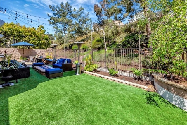 1711 Colina Terrestre, San Clemente, CA 92673 - fenced backyard with an outdoor hangout area