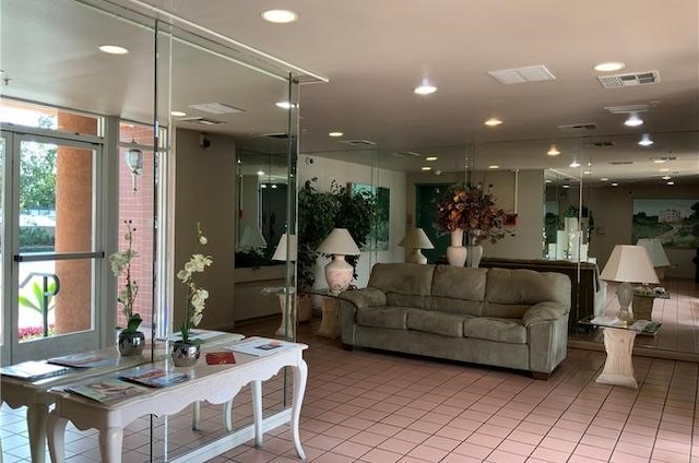 lobby with visible vents