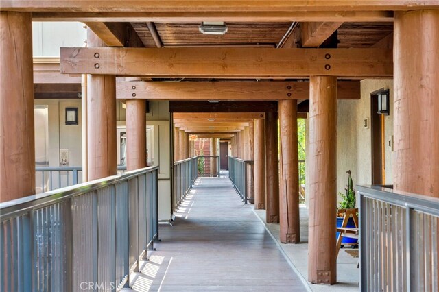 4300 Via Dolce Unit 316, Marina Del Rey, CA 90292 - hallway with light wood-style flooring