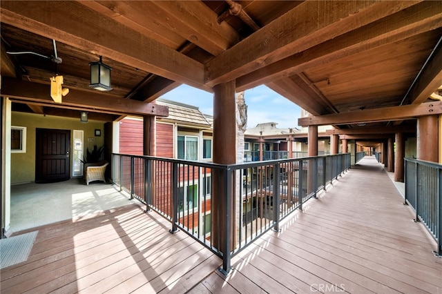 4300 Via Dolce Unit 316, Marina Del Rey, CA 90292 - view of wooden terrace